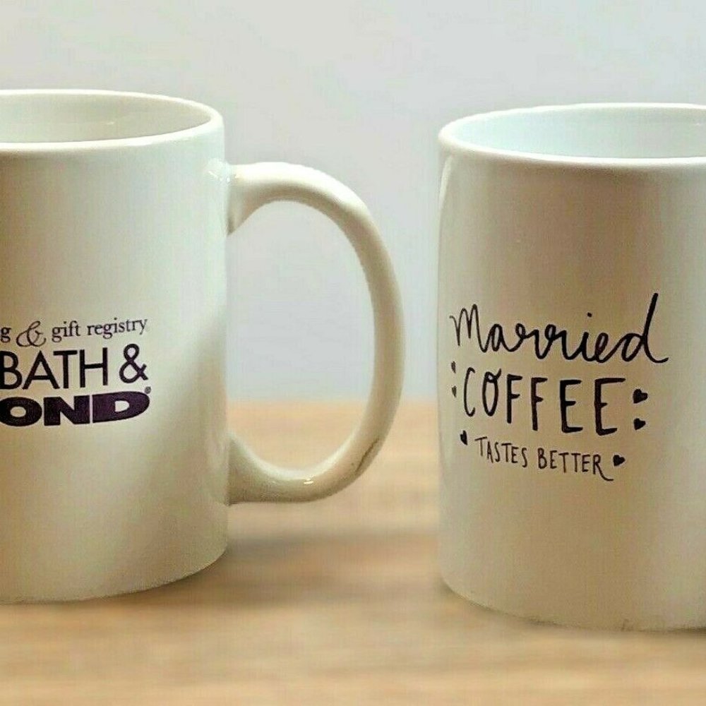 Bed Bath Beyond 2 Married coffee taste better Cups - Picture 9 of 9